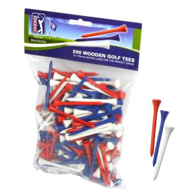 PGA TOUR  200 Tees De Golf En Bois 7 Cm