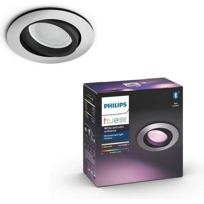 PHILIPS HUE Downlight led carr&eacute; rgbw  white color centura 6w blanc