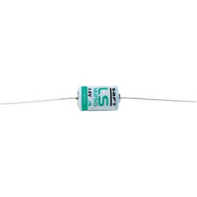 SAFT  Pile LS14250CNA / CR1/2AA Picot &agrave; Souder Axial  Lithium 3,6V