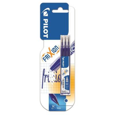 PILOT  Frixion Ball Bleu Pointe Moyenne, 3 recharges