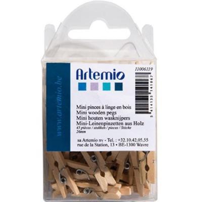 ARTEMIO  11006119 Mini pinces &agrave;&nbsp; linge en bois Objet Bois