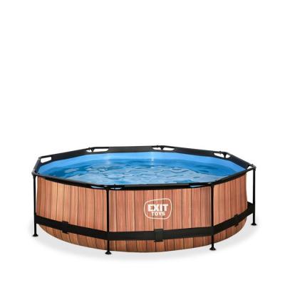 EXIT TOYS Exit EXIT Piscine diametre 300x76cm (12v) Wood Marron