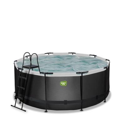 EXIT TOYS Piscine avec pompe filtrante en cuir enfant  360 x 122 cm