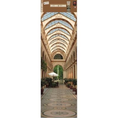 PLAGE Sticker mural Passage Parisien, Autocollant trompe l'oeil 60x170cm, D&eacute;coration murale Motif typique de Paris, D&eacute;cor int&eacute;rieur pour Maison & Bureau. 