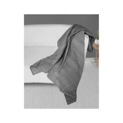 SOLEIL D OCRE Plaid 140x200 Cm Adele Gris, Par Soleil D'ocre