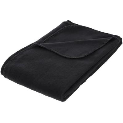 ATMOSPHERA CREATEUR D INTERIEUR Atmosphera Cr&eacute;ateur d'int&eacute;rieur - Plaid Polaire Jeremy 125x150cm Noir