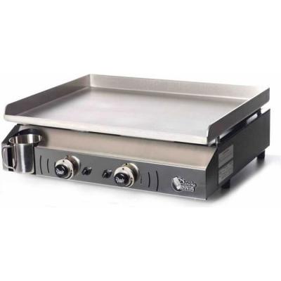 PLANCHA TONIO Plancha &agrave; gaz NEVADA 2 feux - Plaque INOX et caisson EPOXY - NV1