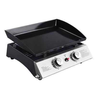 HAPPY GARDEN Plancha au gaz MALA - 2 br&ucirc;leurs 5kW 