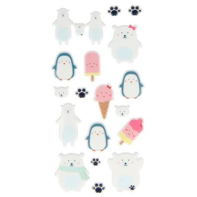 ARTEMIO Autocollants puffies - glace adorable 11004631