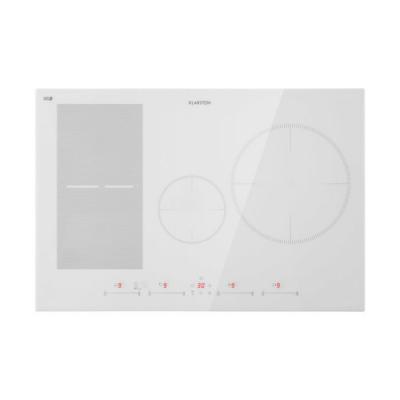 KLARSTEIN Table de cuisson - Delicatessa 77 Hybrid - Plaque vitroc&eacute;ramique - 7000W - Minuterie - Blanc