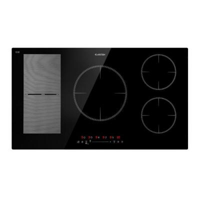 KLARSTEIN Table de cuisson - Delicatessa 90 Hybrid - Plaque vitroc&eacute;ramique - 7400W - Minuterie - Noir