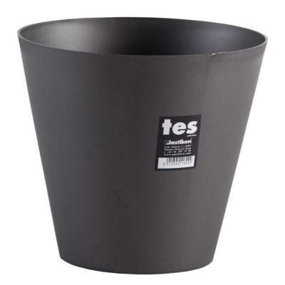 PLASTIKEN  pot de fleurs c&ocirc;ne tes - 22 cm - anthracite PLA8412524118000
