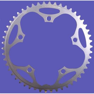 STRONGLIGHT Plateau route 5bra 49dts d.130 exterieur dural argent type shimano