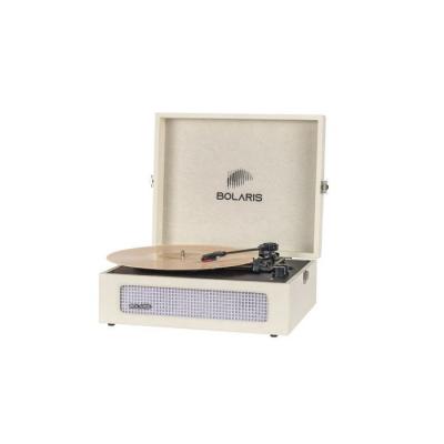 AVIZAR Platine tourne-disque vinyle brasilia bluetooth 5.0 avec haut-parleurs beige AVJ-Y003 