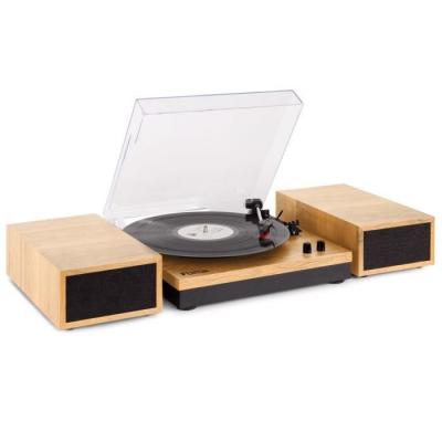  Fenton rp165l - platine vinyle avec 2 haut-parleurs int&eacute;gr&eacute;s - bois clair