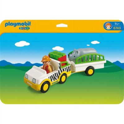 Playmobil 123 6743 - Transport De Rhinoc&eacute;ros