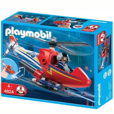 Playmobil 4824 - H&eacute;licopt&egrave;re De Pompier