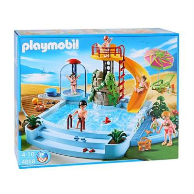 Piscine Avec Toboggan - Playmobil 4858