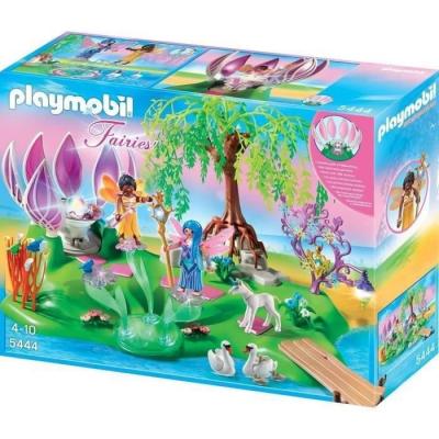Playmobil 5444 Fairies Ile des f&eacute;es avec fontaine de pierres pr&eacute;cieuses 