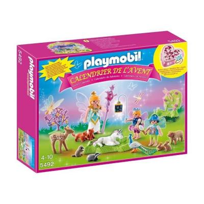 PLAYMOBIL  5492 Christmas Calendrier de l'Avent F&eacute;es avec licorne 