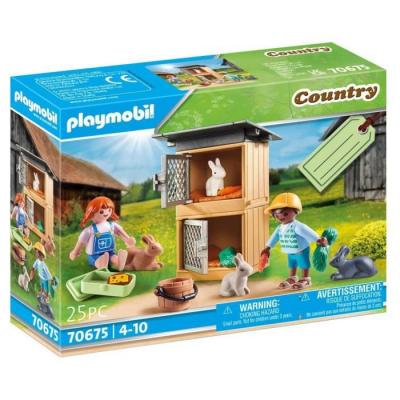 Playmobil Country 70675 Set cadeau Enfants et lapins 