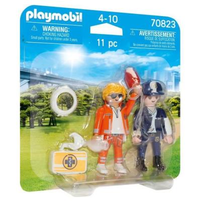 70823 Playmobil Duo secouriste et polici&egrave;re 