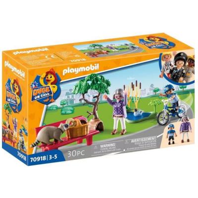 Playmobil 70918 Duck on call Polici&egrave;re animaux 