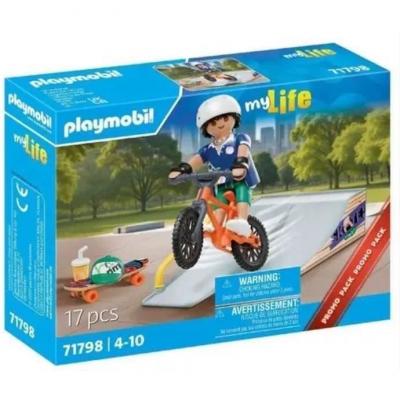 Playmobil My Life 71798 Snowboarder avec rampe de glisse