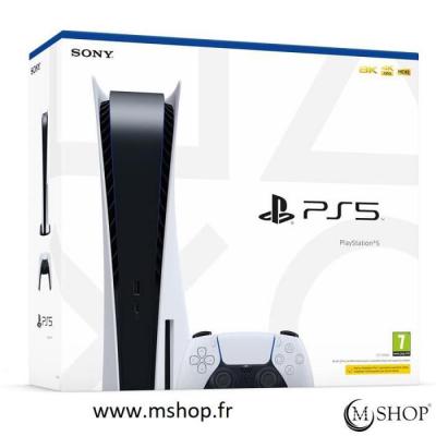 SONY Console de salon -  - PlayStation 5 - 825 Go - Edition Standard - Blanc 