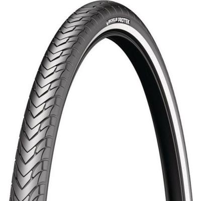 MICHELIN Pneu v&eacute;lo City/VTC  Protek TR noir/flanc r&eacute;fl&eacute;chissant (700