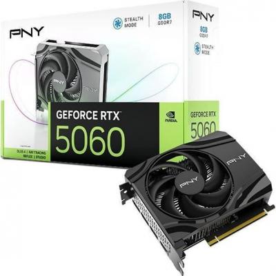 PNY  - Carte graphique - NVIDIA - GeForce RTX 5060 - Single Fan - 8 Go