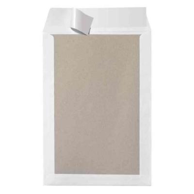 HERLITZ  10901049 pochettes dos carton B4 - Blanc- Pack de 10