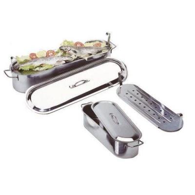 KITCHENCRAFT Poissonni&egrave;re 50cm en acier inoxydable avec &eacute;gouttoir - Vogue