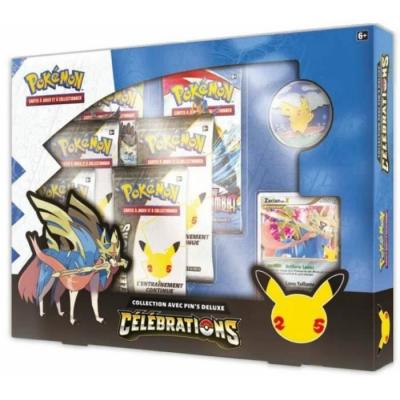 POKEMON Collection C&eacute;l&eacute;brations Pok&eacute;mon 25 Ans : Coffret Pins Deluxe Zacian Niv. X