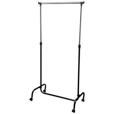 Portant pour v&ecirc;tements - MHOME - H118-180 cm - M&eacute;tal - Noir