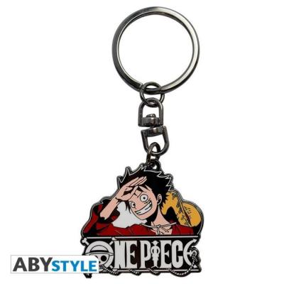  ONE PIECE-PORTE-CLES METAL-LUFFY NEW WORLD 