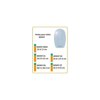 FERPLAST  Kenny 05 28.4x0.2x46 Cm Dog House Door Clair
