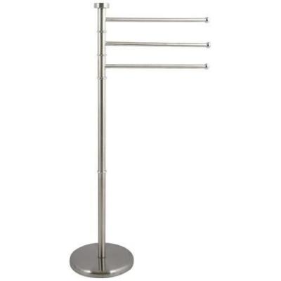 MSV Porte-serviettes sur pieds  - 3 branches - Gris