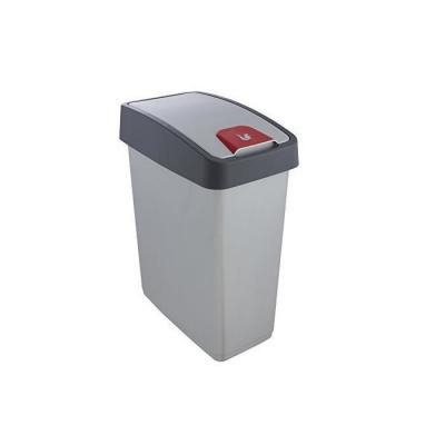 KEEEPER  1060416000000 poubelle, plastique, argent, 39,5 x 24 cm
