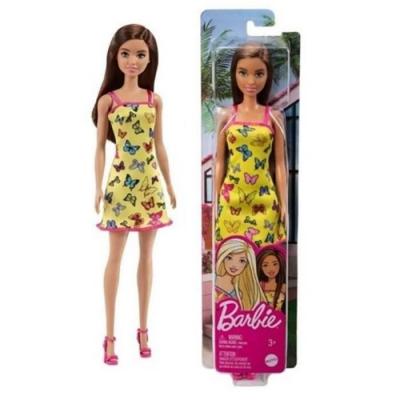 MATTEL Poup&eacute;e Barbie Robe Papillons Jaune