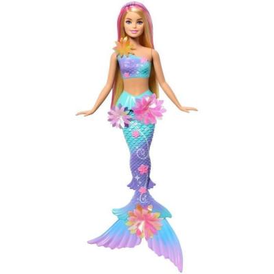 MATTEL Poup&eacute;e Barbie Sir&egrave;ne Fleurs Magiques Blonde