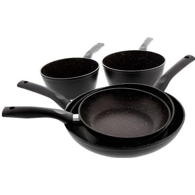 Pradel excellence lot de 3 poeles 20, 24 et 28 cm + 2 casseroles de 18 et 20 cm