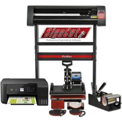 MONSTERSHOP PixMax Presses &agrave; Chaud 5 en 1, Plotter de D&eacute;coupe Vinyle et Imprimante