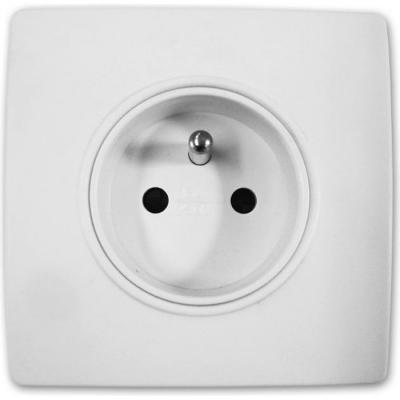 ZENITECH Prise DIWONE 2P+T 16A Borne-Auto et Griffes Blanc