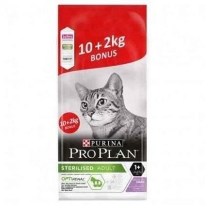 PURINA Optirenal Sterilised Adult &agrave; la Dinde 10+2 KG Pro Plan