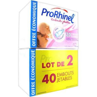 PRORHINEL  B&Eacute;B&Eacute; - Embouts Jetables Souples, 2x20 Embouts
