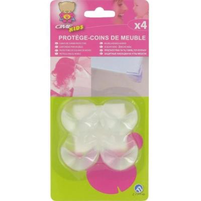 CIME Prot&egrave;ge coins &agrave; coller sur les angles, transparent, L.35mm, H.25mm, P.35mm, 4 pi&egrave;ces.