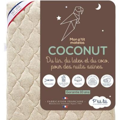 NON RENSEIGNE Matelas b&eacute;b&eacute; d&eacute;houssable et r&eacute;versible coco latex 70x140