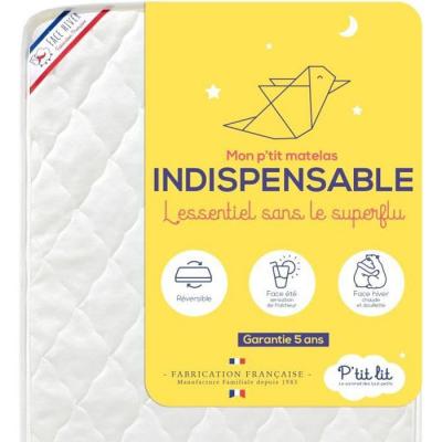 P TIT LIT Matelas b&eacute;b&eacute; sans substances nocives L'INDISPENSABLE 70x140