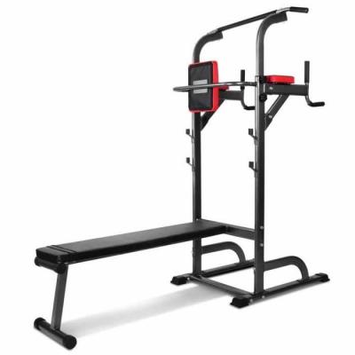  Pullupfitness Chaise Romaine - Station Traction Dips Multifonctions Barre De Traction Ajustable Dips Station Banc De Musculation Pliable